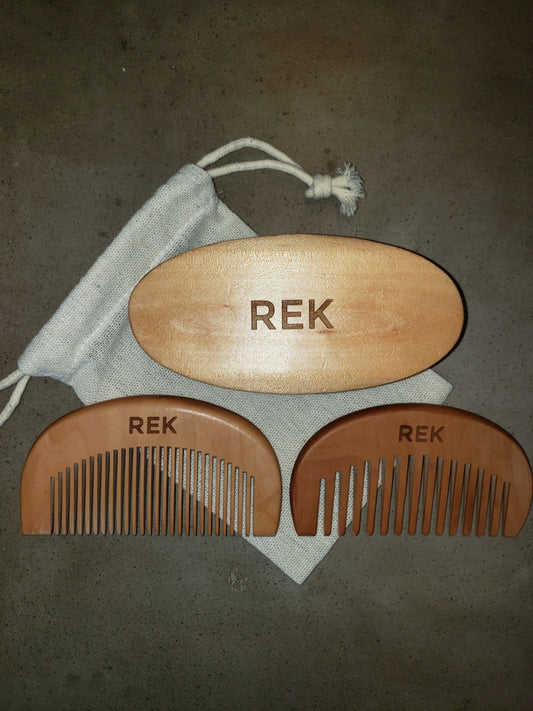 REK Beard Brush and Comb Kit | REK Cosmetics - Premium brush from REK Cosmetics - Just $34.99! Shop now at REK Cosmetics