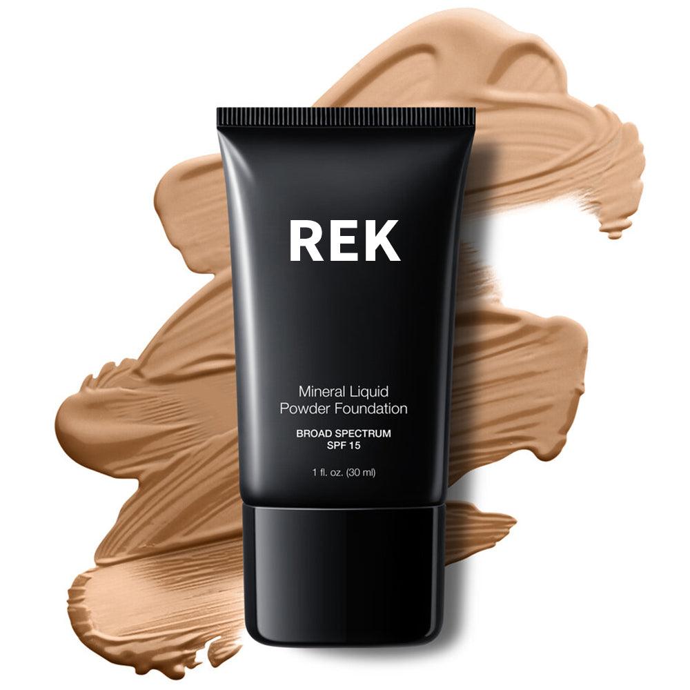 Light Nude | Mineral Liquid Powder Foundation with SPF 15 | REK Cosmetics | Luxury Clean Beauty by REK Cosmetics