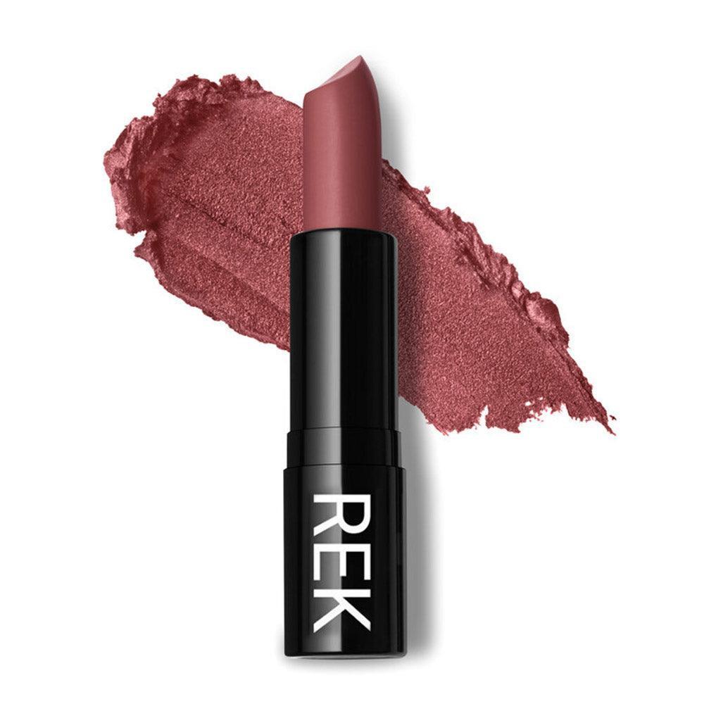 REK Matte Lipstick – Jada | Deep Rose Brown | Clean, Long - Lasting | Luxury Clean Beauty by REK Cosmetics