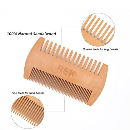 REK Sandalwood Beard Comb | REK Cosmetics | Luxury Clean Beauty by REK Cosmetics